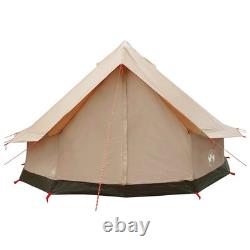 Tente familiale WALPLUS crème 6 personnes en polycoton pour glamping et abri extérieur