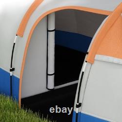 Tente familiale à deux chambres avec porche avant, pour 3 personnes, facile à monter, imperméable