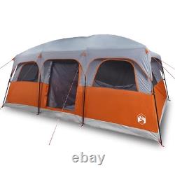 Tente familiale cabine WALPLUS pour 10 personnes, grise, imperméable, abri de camping extérieur