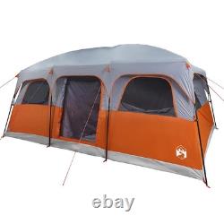 Tente familiale cabine WALPLUS pour 10 personnes, grise, imperméable, abri de camping extérieur