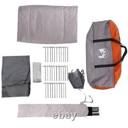 Tente familiale cabine WALPLUS pour 10 personnes, grise, imperméable, abri de camping extérieur