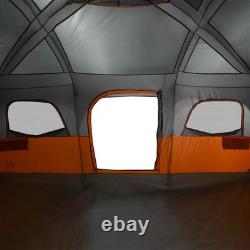 Tente familiale cabine WALPLUS pour 10 personnes, grise, imperméable, abri de camping extérieur