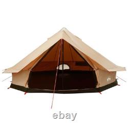 Tente familiale de camping 12 personnes, abri extérieur imperméable, grande tente crème