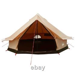 Tente familiale de camping pour 10 personnes, imperméable, abri d’extérieur, grande tente crème
