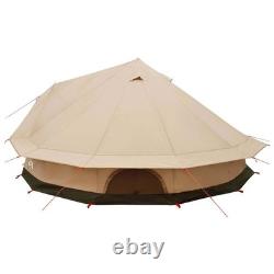 Tente familiale de camping pour 10 personnes, imperméable, abri d’extérieur, grande tente crème
