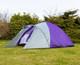 Tente Familiale De Festival Et De Camping &agrave; Double Toit En D&ocirc;me Pour 4 Personnes