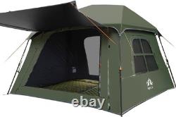 Tente familiale pop-up de luxe pour 4 personnes avec caractéristiques imperméables et d'ombrage