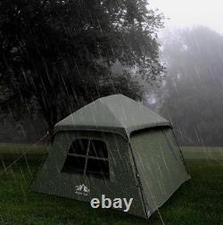 Tente familiale pop-up de luxe pour 4 personnes avec caractéristiques imperméables et d'ombrage