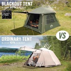 Tente familiale pop-up de luxe pour 4 personnes avec caractéristiques imperméables et d'ombrage
