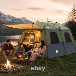 Tente familiale pop-up pour camping, tente cabine 2 à 8 personnes, grande tente pour jardin et arrière-cour