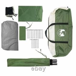 Tente familiale portable 9-10 personnes, imperméable, pour camping et festivals en plein air