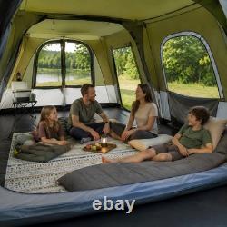 Tente familiale portable pop-up cabine étanche pour 8 personnes, grande tente de camping abri