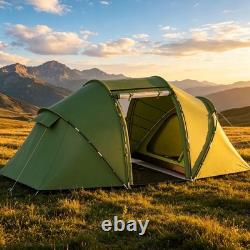 Tente familiale pour 4 à 6 personnes, abri de randonnée extérieur, tunnel, équipement de camping + sac