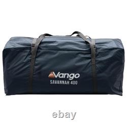 Tente familiale tunnel Vango Savannah 400 avec poteaux pour 4 personnes + toile de sol