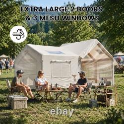 Tente gonflable 12-14 personnes, grande tente de glamping gonflable avec pompe à main, installation facile