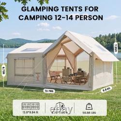 Tente gonflable 12-14 personnes, grande tente de glamping gonflable avec pompe à main, installation facile