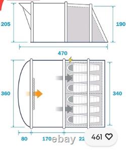 Tente gonflable Aldi Adventuridge pour 6 personnes, sac de transport et pompe à air AD78#