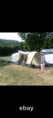 Tente gonflable Kampa Croyde 6 avec tapis de sol, tapis de tente et pompe