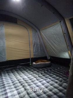 Tente gonflable Kampa Croyde 6 avec tapis de sol, tapis de tente et pompe