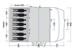 Tente gonflable Outwell Tennessee 7 2025 en bleu