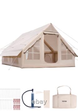 Tente gonflable X Large 5-8 personnes facile à installer pour le camping/glamping avec pompe