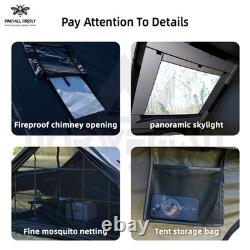 Tente gonflable de camping et de glamping pour 4 à 6 personnes, avec pompe, facile à monter