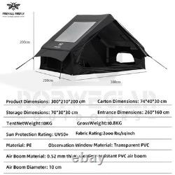 Tente gonflable de camping et de glamping pour 4 à 6 personnes, avec pompe, facile à monter