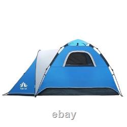 Tente imperméable Night Cat avec auvent intégré, tente de camping automatique instantanée