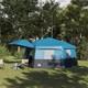 Tente Instantan&eacute;e 12 Personnes Imperm&eacute;able Abri De Camping Familial Vert Grand Ext&eacute;rieur