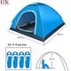 Tente Instantan&eacute;e Pop-up 1-10 Personnes, Imperm&eacute;able, Pour Camping, Randonn&eacute;e Et Festivals En Ext&eacute;rieur, Royaume-uni