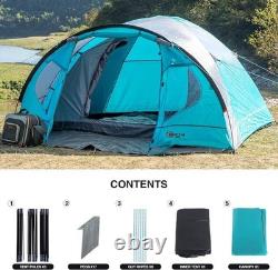 Tente occultante Portal pour 3 à 4 personnes avec auvent, tente de camping pour 3 à 4 personnes
