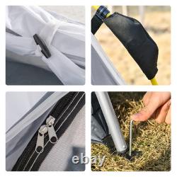 Tente pop-up automatique pour quatre personnes Outsunny, abri dôme de camping et de randonnée, vert