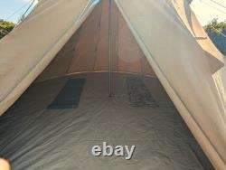Tente tipi en toile extra large, 5 m de large, 3,5 m de haut, 8 places, imperméable, robuste et résistante  
<br/> 
