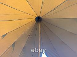 Tente tipi en toile extra large, 5 m de large, 3,5 m de haut, 8 places, imperméable, robuste et résistante		<br/>  