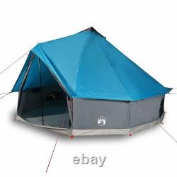 Tente tipi familiale WALPLUS pour 10 personnes, bleue, imperméable, tente de camping tipi