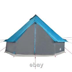 Tente tipi familiale WALPLUS pour 10 personnes, bleue, imperméable, tente de camping tipi