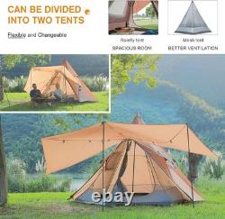 Tente tipi polyvalente pour 6 personnes, parfaite pour le camping, les festivals et les sorties à la plage