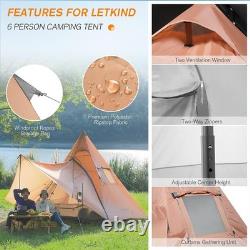Tente tipi polyvalente pour 6 personnes, parfaite pour le camping, les festivals et les sorties à la plage