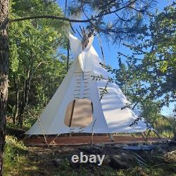 Tente tipi teepee disponible en différentes tailles, toile de haute qualité, livraison gratuite
