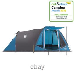 Tente tunnel Coleman Waterfall 5 spacieuse pour 5 personnes - Tente de camping familiale en plein air