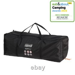 Tente tunnel Coleman Waterfall 5 spacieuse pour 5 personnes - Tente de camping familiale en plein air