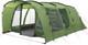 Tente Tunnel Easy Camp Boston 600 Pour 6 Personnes, Verte, Avec Sac De Transport