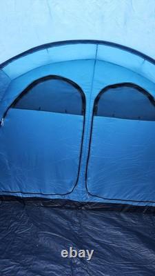 Tente tunnel Lichfield Mohawk 5 avec montage facile et tapis de sol cousu, pour 6 personnes, 4,5 m x 3 m