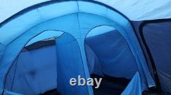 Tente tunnel Lichfield Mohawk 5 avec montage facile et tapis de sol cousu, pour 6 personnes, 4,5 m x 3 m