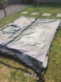 Tente tunnel Outwell Wolf Lake 5 en polycoton avec fenêtre – Vert/Gris/Noir