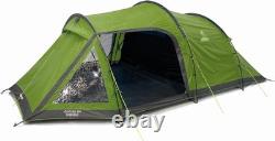 Tente tunnel Vango Venture 450 pour 4 personnes, chambre, grand auvent, ventilée, imperméable