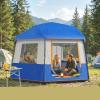 Tente Tunnel De Camping Reconditionn&eacute;e Pour 4 &agrave; 6 Personnes, Montage Facile, Imperm&eacute;abilit&eacute; De 3 000 Mm