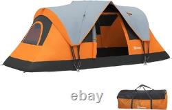 Tente tunnel de camping spacieuse pour 5 à 6 personnes, abri imperméable avec protection UV Tente tunnel de camping spacieuse pour 5 à 6 personnes, abri imperméable avec protection UV