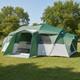 Tente Tunnel Familiale 10 Personnes Imperm&eacute;able Pour Camping, Abri Ext&eacute;rieur Grand Format Vert