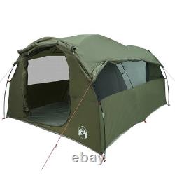 Tente tunnel familiale WALPLUS 6 personnes vert olive imperméable pour extérieur